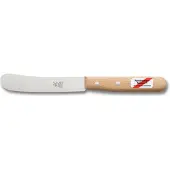 Robert Herder Frühstücksmesser Butter Buckels rostfreier Stahl, Buche, Buckelsmesser