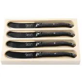 Laguiole Buttermesser Premium Line Black Stonewash (4-teilig)