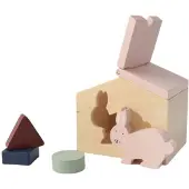 Trixie Holz-Tierhaus Mrs. Rabbit - FormsortiererHolz rosa