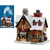 Lemax Thicket falls cabin (smoking) with 4.5v adaptor Weihnachtshaus (mix)
