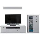 Ebuy24 Brax TV Tisch Aufstellung D, weiss.