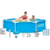 Intex Frame Pool Rund - 244x51 cm - 8-teilig S22449