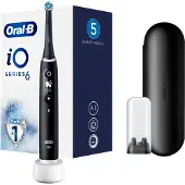 Oral-B iO 6, Erwachsener, Vibrierende Zahnbürste, Intensiv, Tägliche Pflege, Zahnfleischpflege, Sensibel, Whitening, Schwarz, 2 min, Rund
