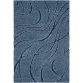 Safavieh | Teppich Neapel blau Kunstfaser 230x160 cm | NADUVI