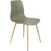 White Label Stühle Leo Grün 44 x 79.5 x 47 cm