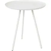 The ColleQtion Beistelltisch Rafael 39 x 45 cm Stahl weiß