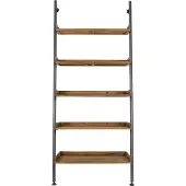 Zilt Kleiderschrank Wally 86 x 200 cm Holz/Stahl klar/dunkel Grau