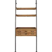 Zilt Hängeschrank Smoke 78 x 180 cm Stahl/Holz dunkelgrau/weiß