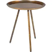 White Label Beistelltisch Frost 39 x 45 cm stahlbraun