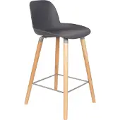 Zuiver Albert Kuip Thekenstuhl Eschenholz/Kunststoff 65 cm