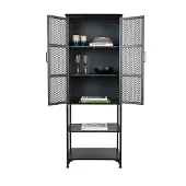 Dutchbone | Vitrine Denver Zwart Metaal 60xx160.5x39 cm | NADUVI
