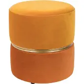 White Label Bubbly Pouf/ Sitzhocker Sun/ Gelb