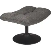 Dutchbone | Hocker Amalea grau Polyester 52x46x67 cm | NADUVI