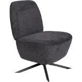 Zuiver | Sessel Dusk drehbar Grijs Polyester 60x85x67 cm | NADUVI