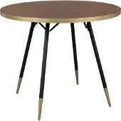 Housecraft living Denise Esstisch Rund 91 cm cm Holz Braun/ Gold