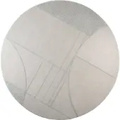 Zuiver Bliss Teppich Wolle rund Ø240 cm Grau/Blau