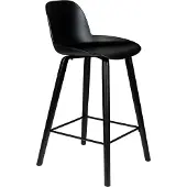 Zuiver Albert Kuip Barhocker mit Rückenlehne 65 cm Schwarz - 2 er Set