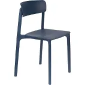 AnLi Style Chair Clive Dark Blue