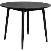 Housecraft living Fabio Esstisch Rund 120 cm Holz Schwarz