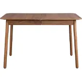 Zuiver Glimps Ausziehbarer Esstisch 120/162x80 cm Holz Walnuss