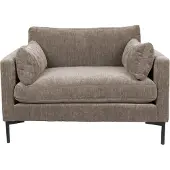 Zuiver | Loveseat Summer Bruin Polyester 125x82x101 cm | NADUVI