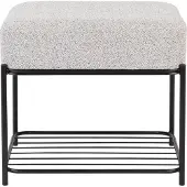 Housecraft living Milou Sitzhocker Rechteckig Grau