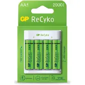 GP Akkuladegert B411 mit 4x AAA Akkus, 2100mAh, 1,2V, wei