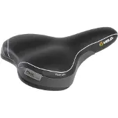 Velo Plush Tour-UNI Unisex Fahrradsattel schwarz/grau, Arc-Tech Federung & O-....