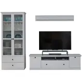 Ebuy24 Brax TV Tisch Aufstellung C, weiss.