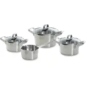 BK Premium+ Pfannen-Set 4-teilig aus Edelstahl Alle Wärmequellen