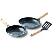 Greenpan Pfannen-Set Mayflower mit keramischer Antihaftbeschichtung 20 cm & 24 cm (3-teilig)