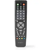 Nedis Universal-Fernbedienung - Programmierbar - 10 Geräte - Speichertasten / TV Guide-Taste - Infrarot - Schwarz
