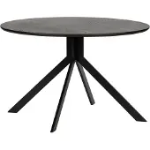 Woood Bruno Esstisch Mdf Schwarz Ø120 Cm