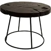 Dutchbone | Beistelltisch Kraton Zwart Hout 60x60x43 cm | NADUVI