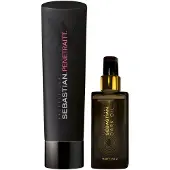 Sebastian 345ml Silky Shine Set (Shampoo 250ml + Haaröl 95ml)