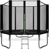 VirtuFit Trampolin mit Sicherheitsnetz Schwarz 305 cm