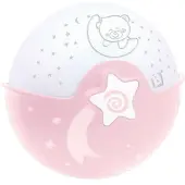 Infantino Mehrfarbiges Baby-Nac+C209htlicht – Rosa