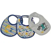 Cangaroo Babylatz 3er Set Kay Selbstverschluss, waschbar, wasserfest, ab Geburt