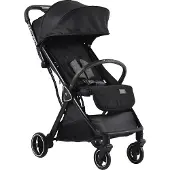 Cangaroo Kinderwagen easy Fold Buggy Alu Sonnendach verstellbar, faltbar, Korb schwarz