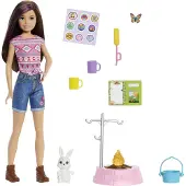 Barbie It takes two! Camping' Spielset mit Skipper Puppe und Häschen & Zubehör, 3 bis 7 Jahre