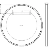 Hansgrohe Wandspiegel Axor Universal Circular chrom, 42848000