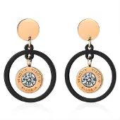 Ailoria Paar Ohrhänger "Ohrringe AUDREY", gold (roségold), Ohrringe, Damen, Edelstahl, Paar Ohrhänger