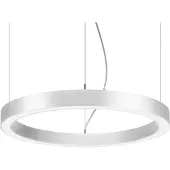 Brumberg Hängelampe Biro Circle, dimmbar, weiß / opal, Aluminium, Modern