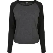 Urban Classics Ladies Contrast Raglan Longsleeve