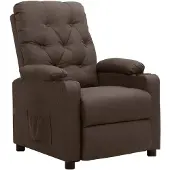 vidaXL Relaxsessel Braun Stoff