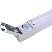 Ledino Wandlampe Lind D, chrom / silber, für Badezimmer, Aluminium, Modern, Wandleuchte, Wandlampe Bad