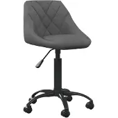vidaXL Bürostuhl Dunkelgrau Samt