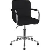 vidaXL Bürostuhl Drehbar Schwarz Stoff