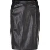 Vero Moda Lederimitatrock "VMBUTTERSIA HW COATED SKIRT NOOS" Lederimitat, high waist