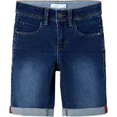 Name It Kids Jeansshorts Sofus 13150022 Dunkelblau Slim Fit